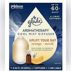 New Glade Aromatherapy Orange Neroli Cool Mist Diffuser Kit